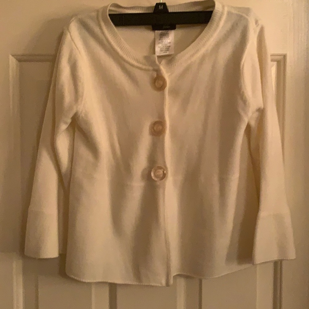 Cream Cardigan Sweater